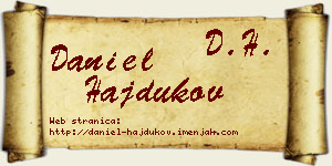 Daniel Hajdukov vizit kartica